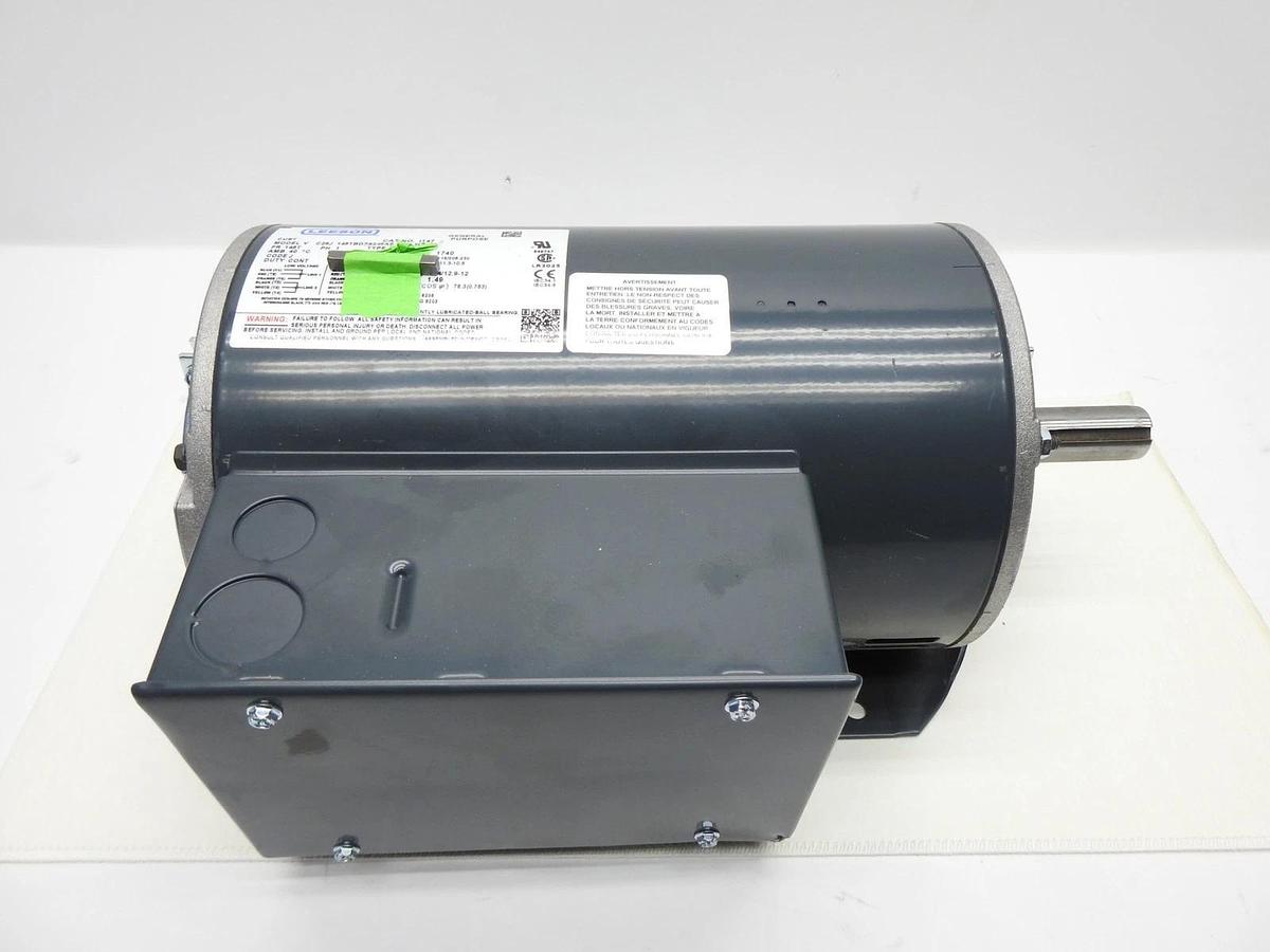 Leeson 145TBDR5345 General Purpose Motor 2 HP, 115/208-230V AC, 1 Phase I147 NEW