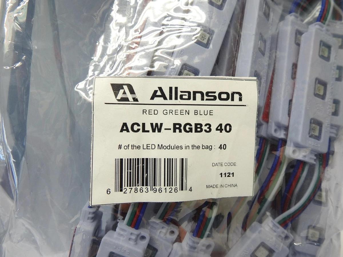 Allanson ACLW-RGB3 40 RED, GREEN, BLUE x40 Modules - NEW!