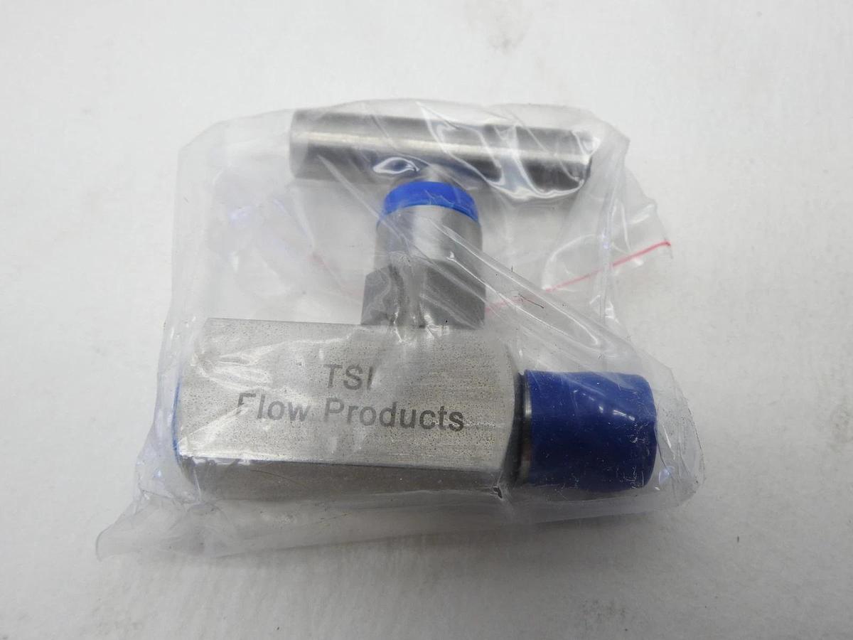 12/pk TSI Flow Products 1/4" NPT MXF, PTFE SS 6000PSI In Line SS Needle Valve