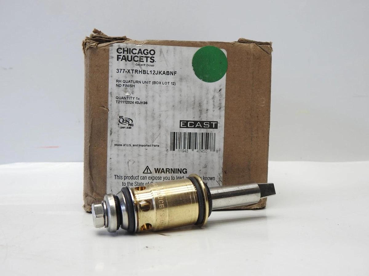 12/pk Chicago 377-XTRHBL12JKABNF Long Stem Quaturn Compression Cartridge NEW!
