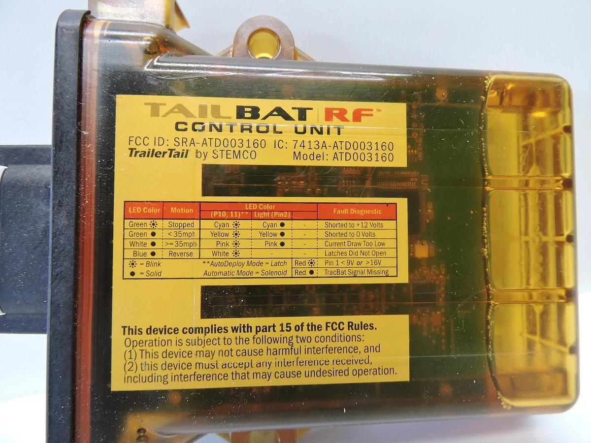 Stemco TrailerTail TailBat RF ATD003160 Semi Trailer Tail Control Unit - NEW!