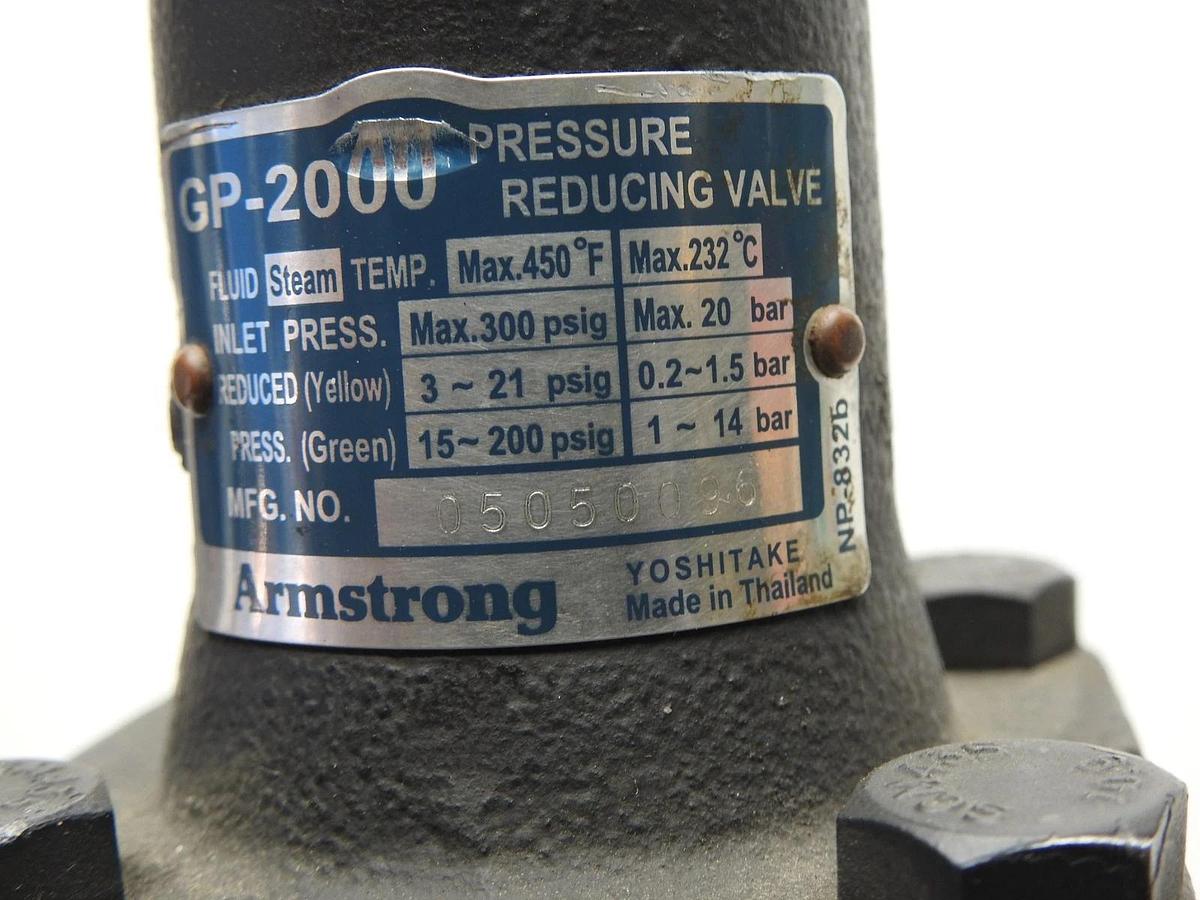 ARMSTRONG GP-2000 Pressure Reducing Valve Steam 2"