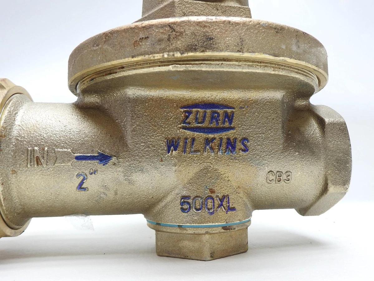 Zurn Wilkins 500XL 2" Water Pressure Reducing Valve w/ Check Valve - BULK NEW!