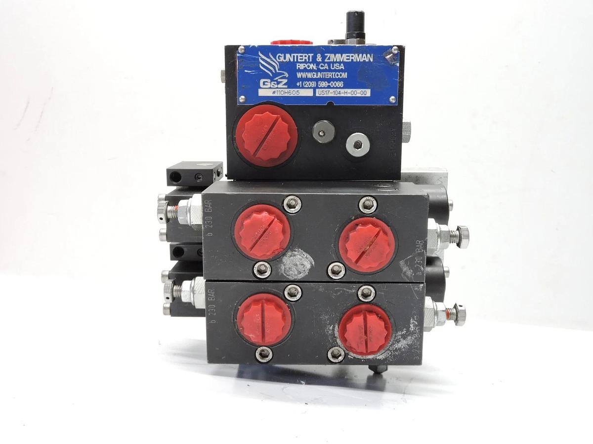 Guntert Zimmerman GZ Hydraulic Block Manifold Assembly US17-104-H-00-00, 110H605