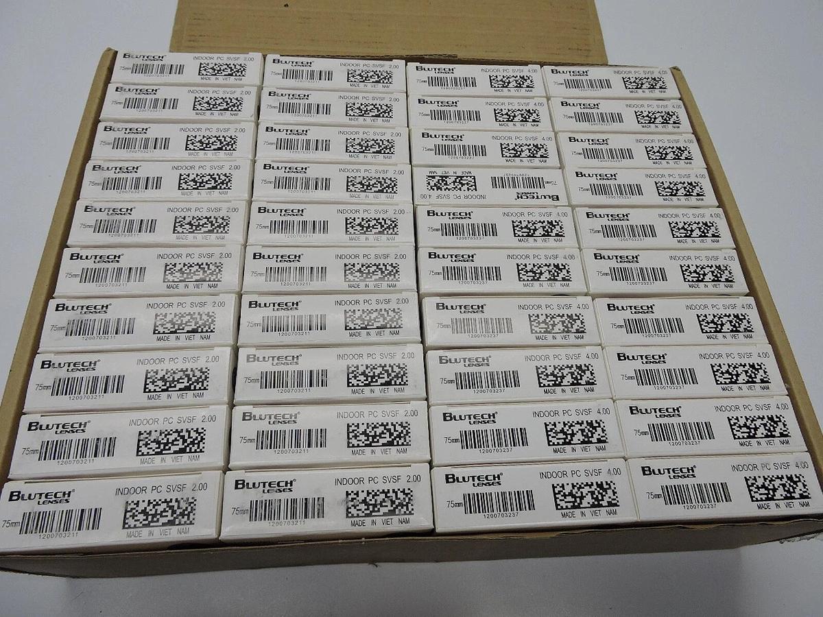 (40) BluTech Indoor PC SVSF 2.00 75mm Optical Lenses - Hard Coat, ULTRA, Semi-Fi