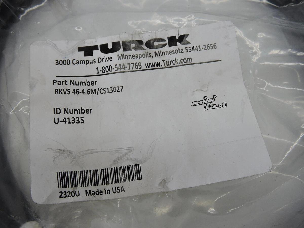 Turck RKVS 46 4.6m CS13027 Cable - NEW!