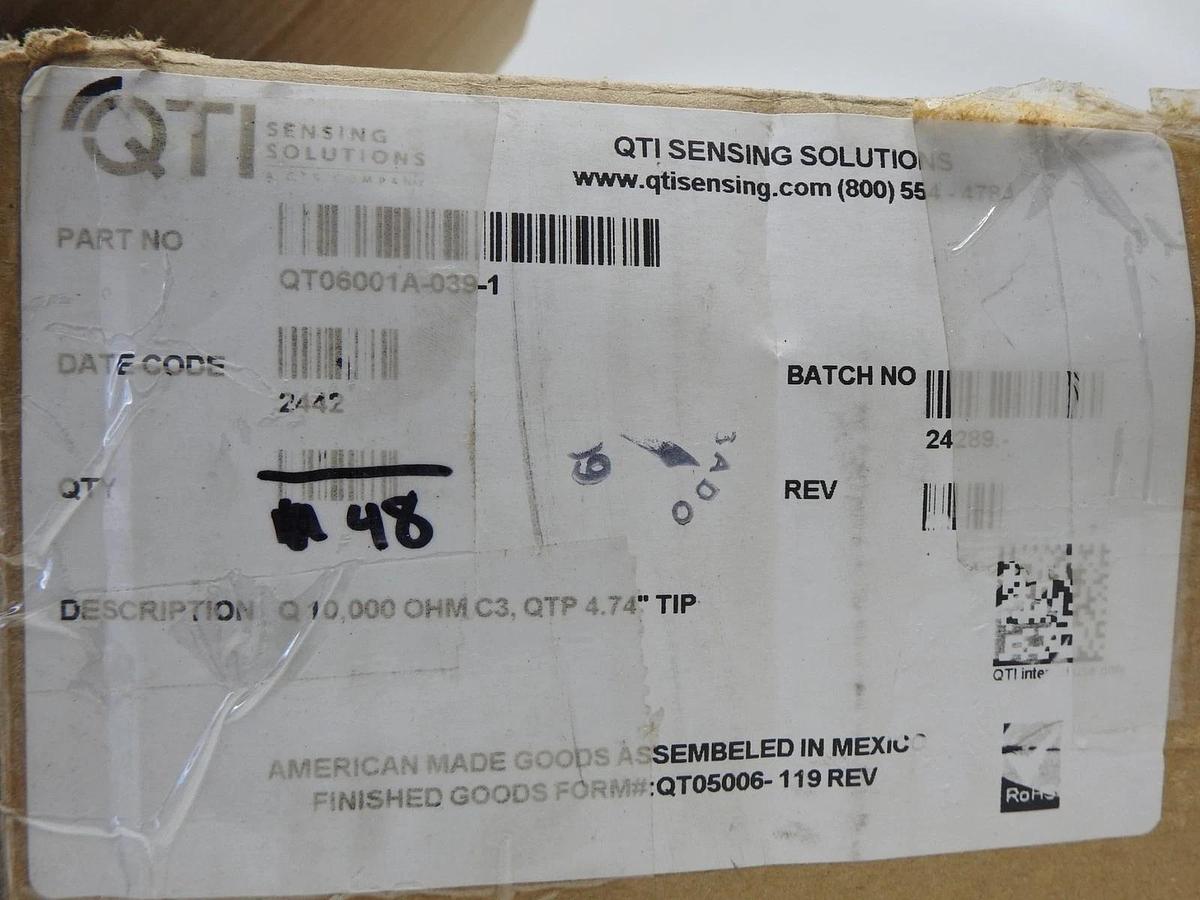 Lot of 48 - QTI Sensing Solutions QT06001A-039-1 Q 10,000 OHM C3, QTP 4.74" Tip