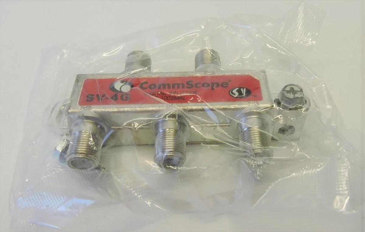 (5 Pack) CommScope SV-4G Digital Cable 4 Way Splitter SVI 5-1002 MHz Coax 4-Way