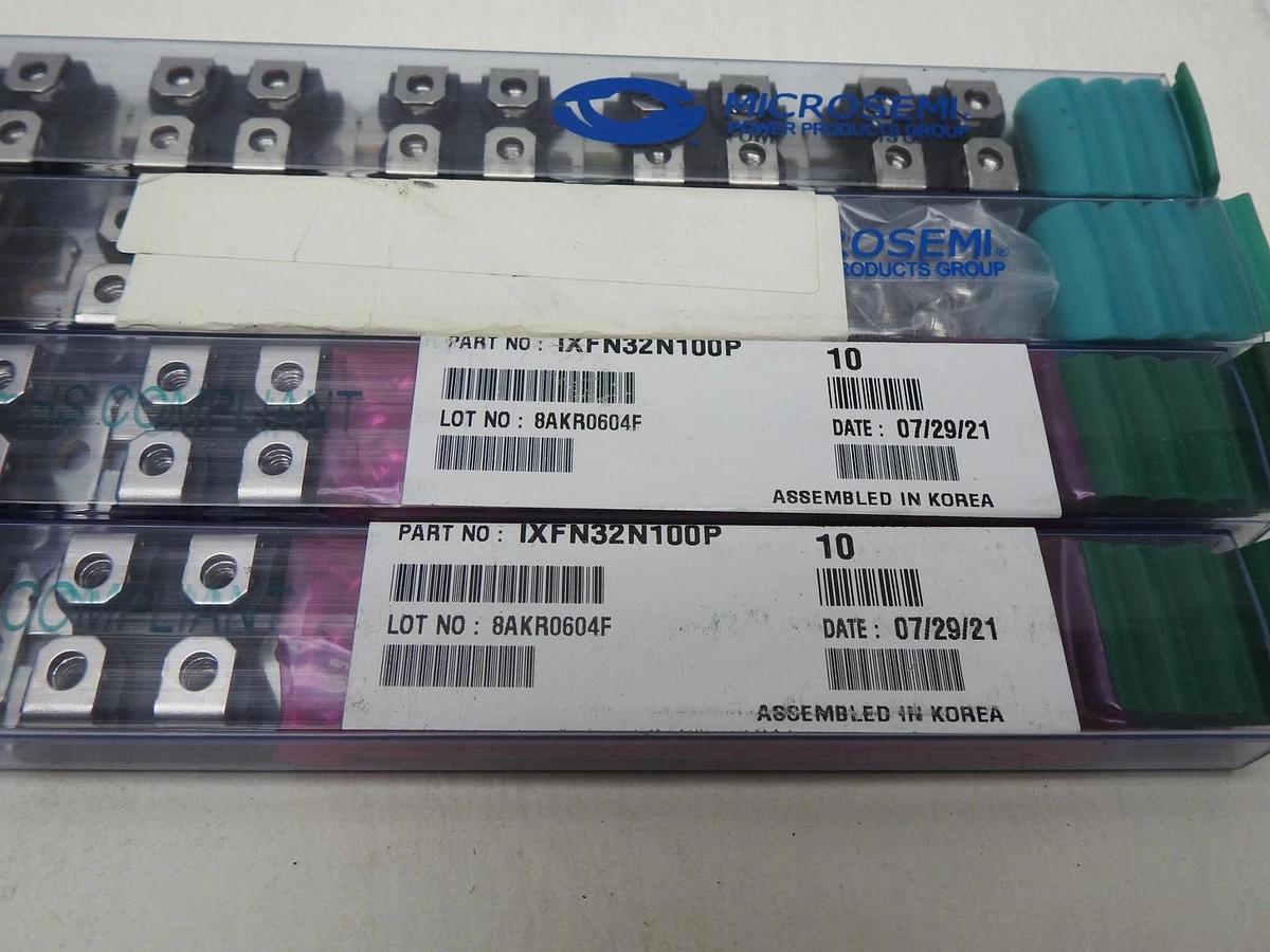 Lot of 40 - Littelfuse IXFN32N100P MOSFET N-CH 1000V 27A SOT-227B