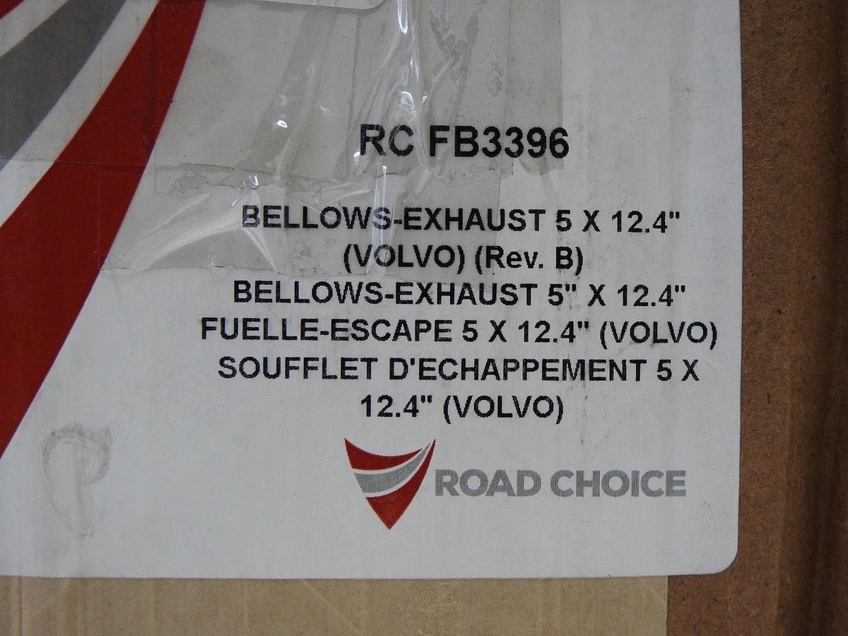 Road Choice FB3396 5 inch x 12.4 inch Exhaust Bellows - NEW!