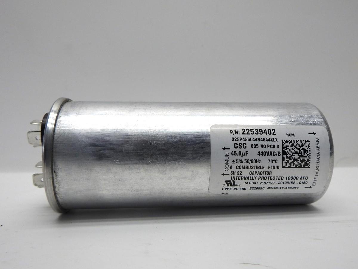 Heatcraft 22539402 Capacitor RUN CAP 45μF/440VAC for LG MPA019KAA.A58LEXS NEW