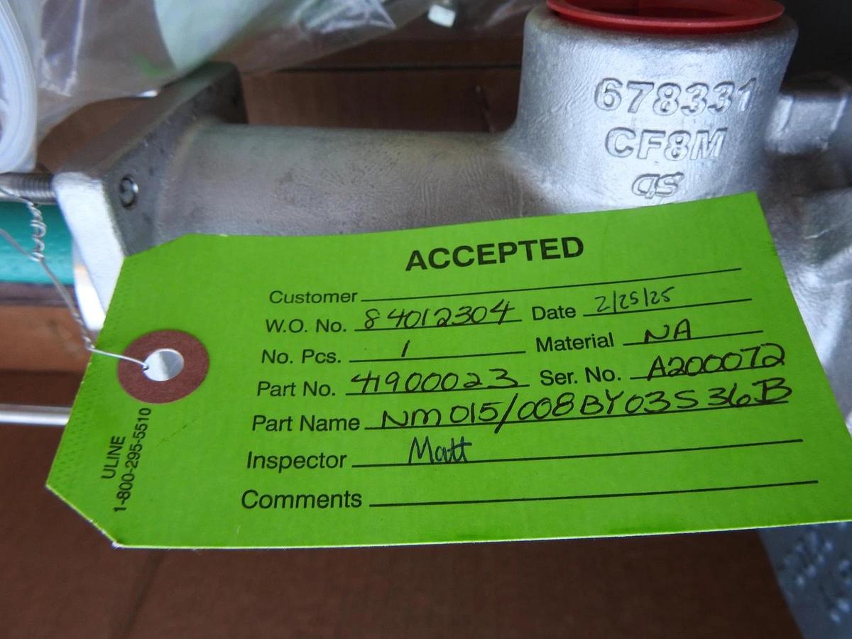 NETZSCH Type NM015 NM015/008BY03S36B NEMO PUMP .6-6 GPH 41900023 41-407 RPM- NEW