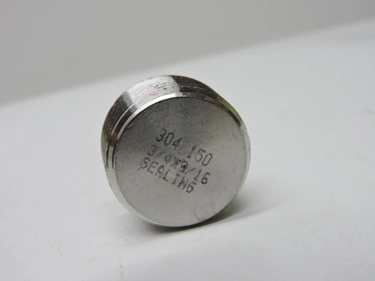 (28) Hex Socket Plug 304 Stainless Steel, 3/4 in Fitting Size Male NPT Class 150