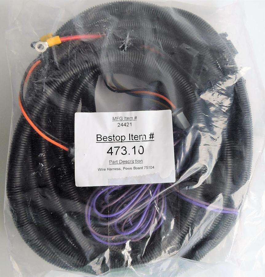 Bestop 47310 WIRING HARNESS MFG Item #: 24421 for Powerboard/Powerstep