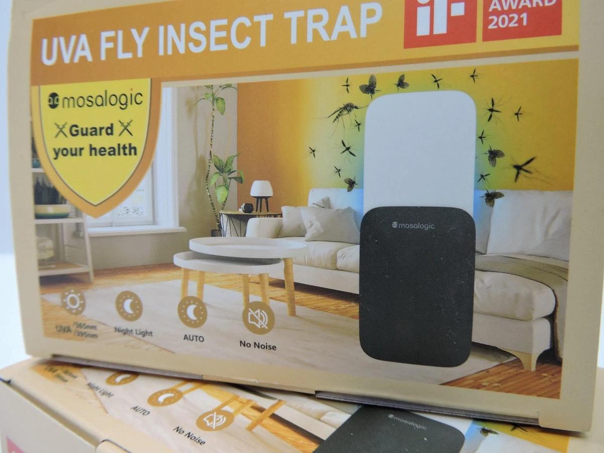 (2 Pack) Black Mosalogic Flying Insect Trap Plug-in Mosquitos Flies NEW!