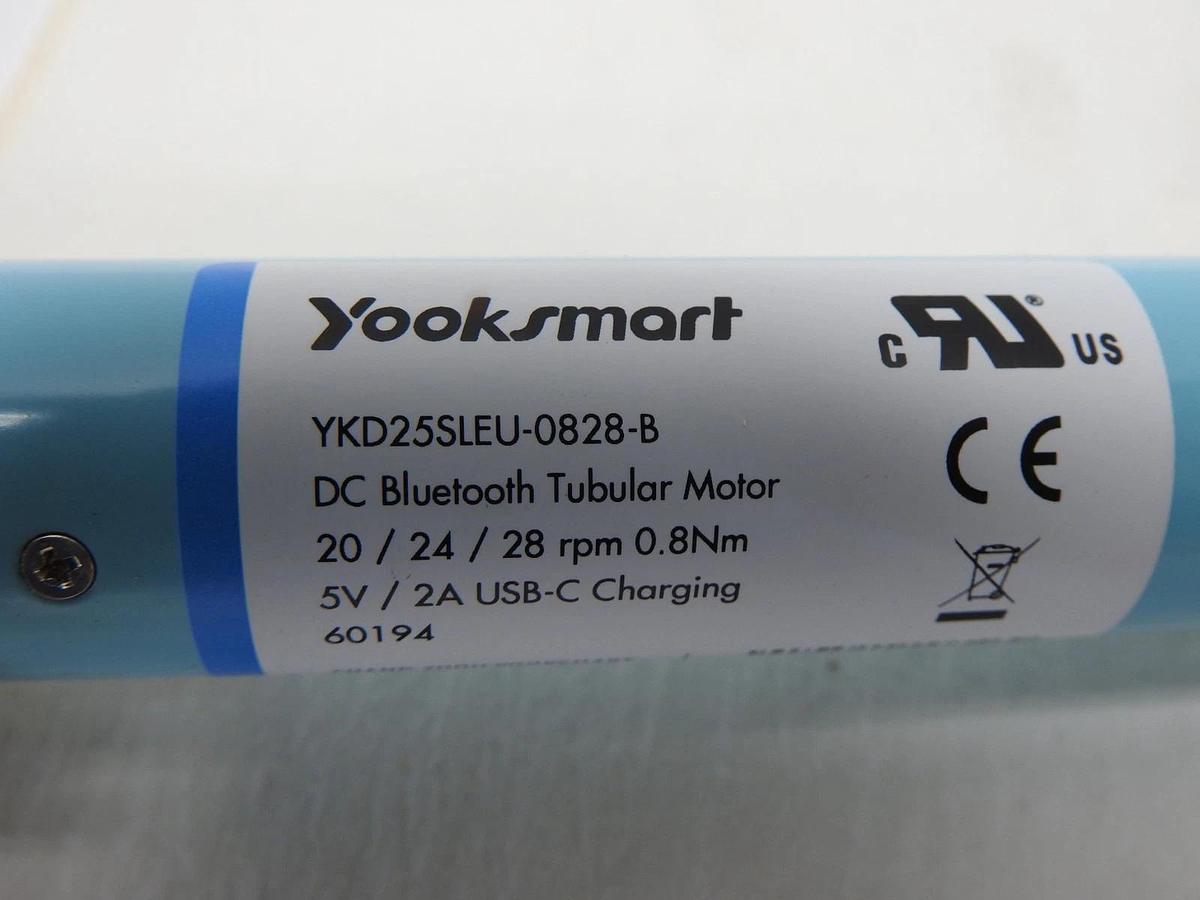 Yoolax Yooksmart Roller Blind DC Bluetooth Tubular Motor YKD25SLEU-0828 B NEW!