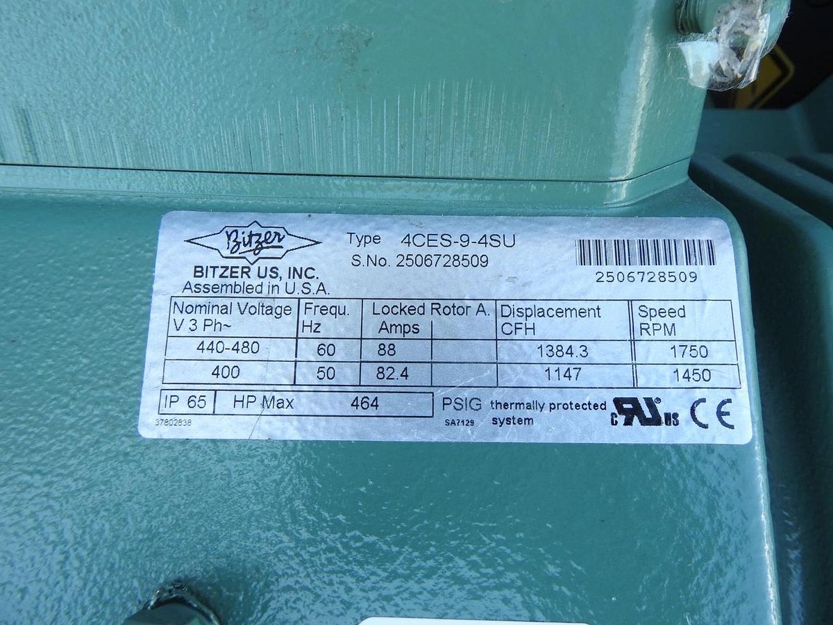 OEM Bitzer 4CES-9-4SU Semi Hermetic Compressor 4CES94SU -NEW BROKE MOUNTING TABS