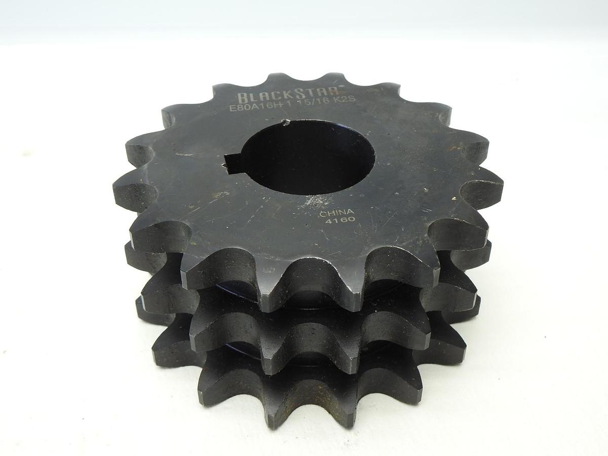 BlackStar E80A16H 1 15/16 Triple Strand Sprocket 16 Teeth, 4160 - BULK NEW