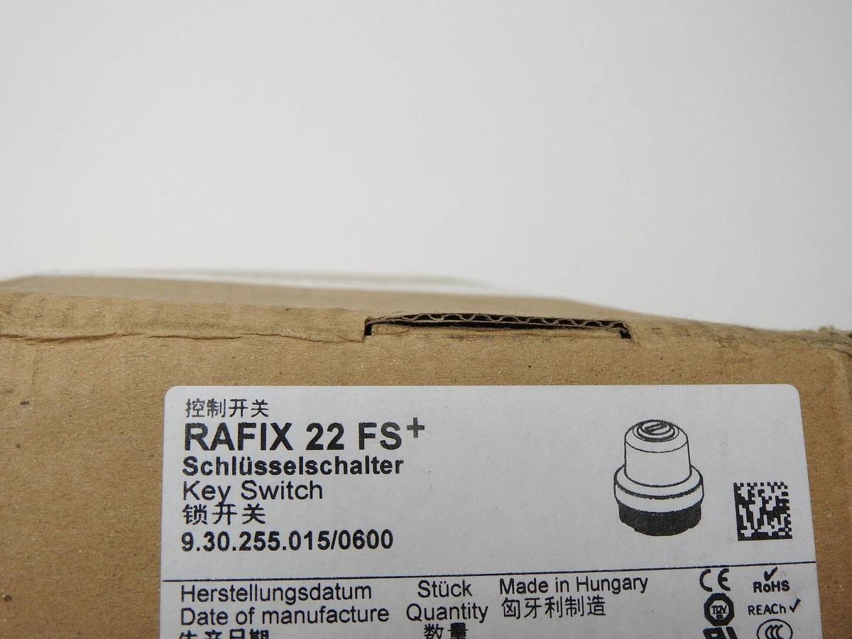 RAFI 9.30.255.015/0600 Keyswitch Actuator RAFIX 22 FS Blue Ring (No key) NEW