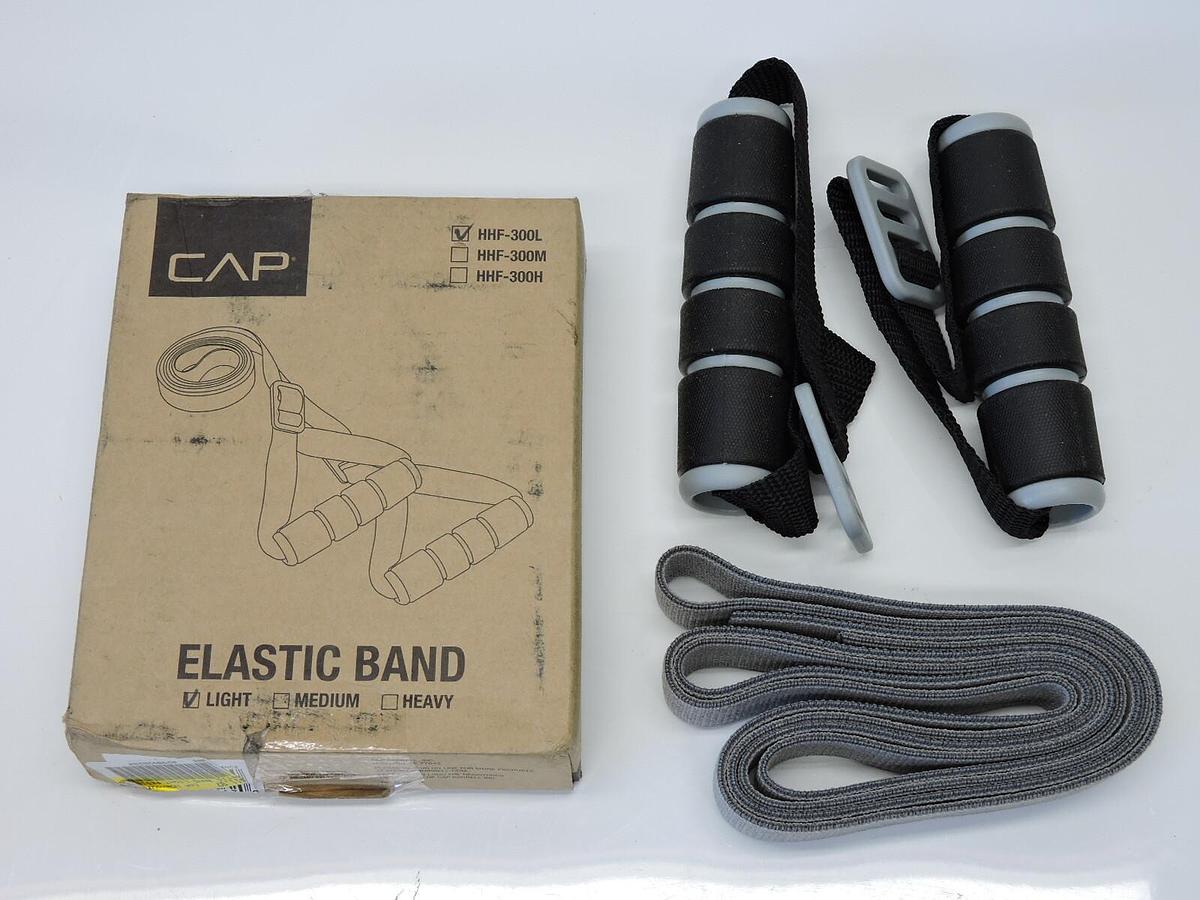 CAP Barbell HHF-300L Cap Workout Elastic Resistant Band with Handles Light NEW!