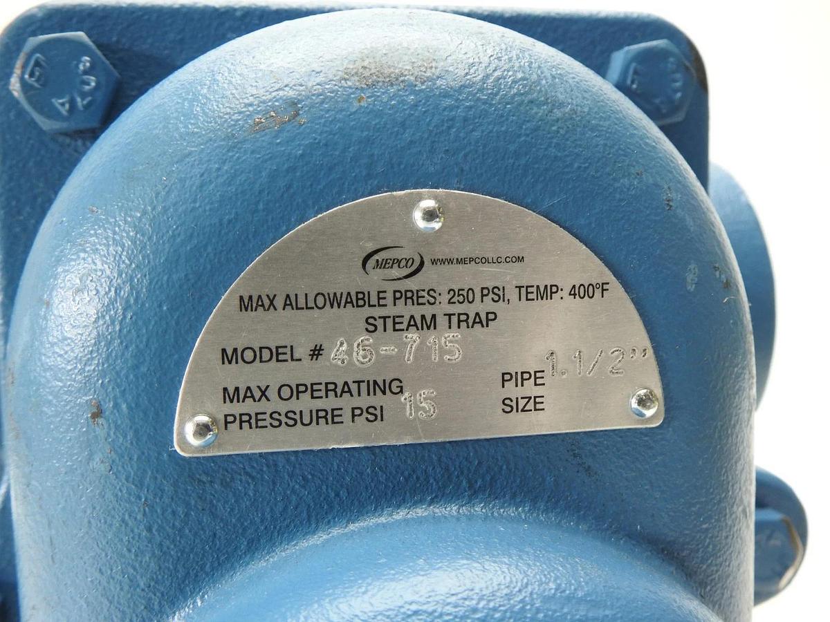 Genuine Mepco 46-715 - 1-1/2" Cast Iron Float & Thermostatic Trap - OEM NEW!