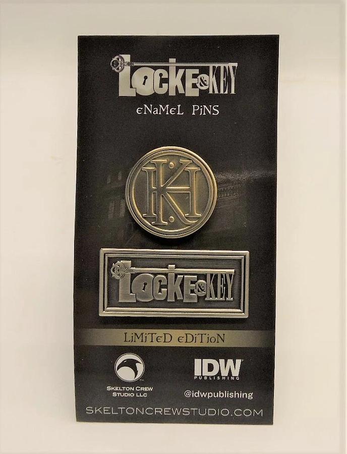 Locke & Key: Limited Edition Logo & Key House Emblem Enamel Pins Pin Set