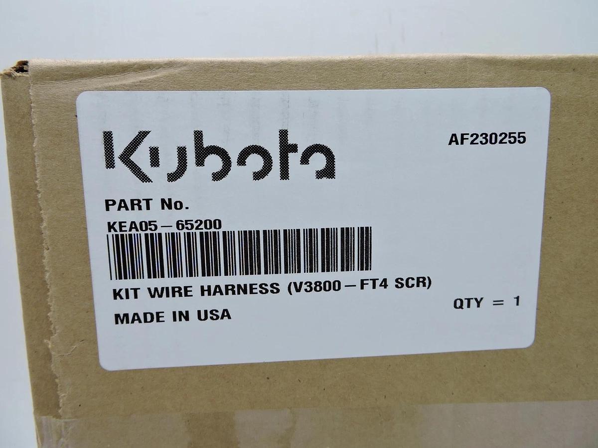 Kubota KEA05-65200 Kit, Wire Harness (V3800-FT4 SCR) w/ NOx Wire Harness OEM NEW