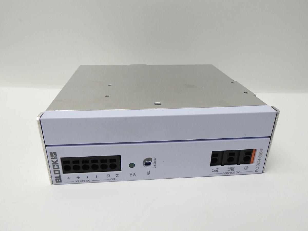 Block PC-0224-050-2 AC/DC DIN Rail Power Supply (PSU), ITE, DIN Rail PC-0224 NEW