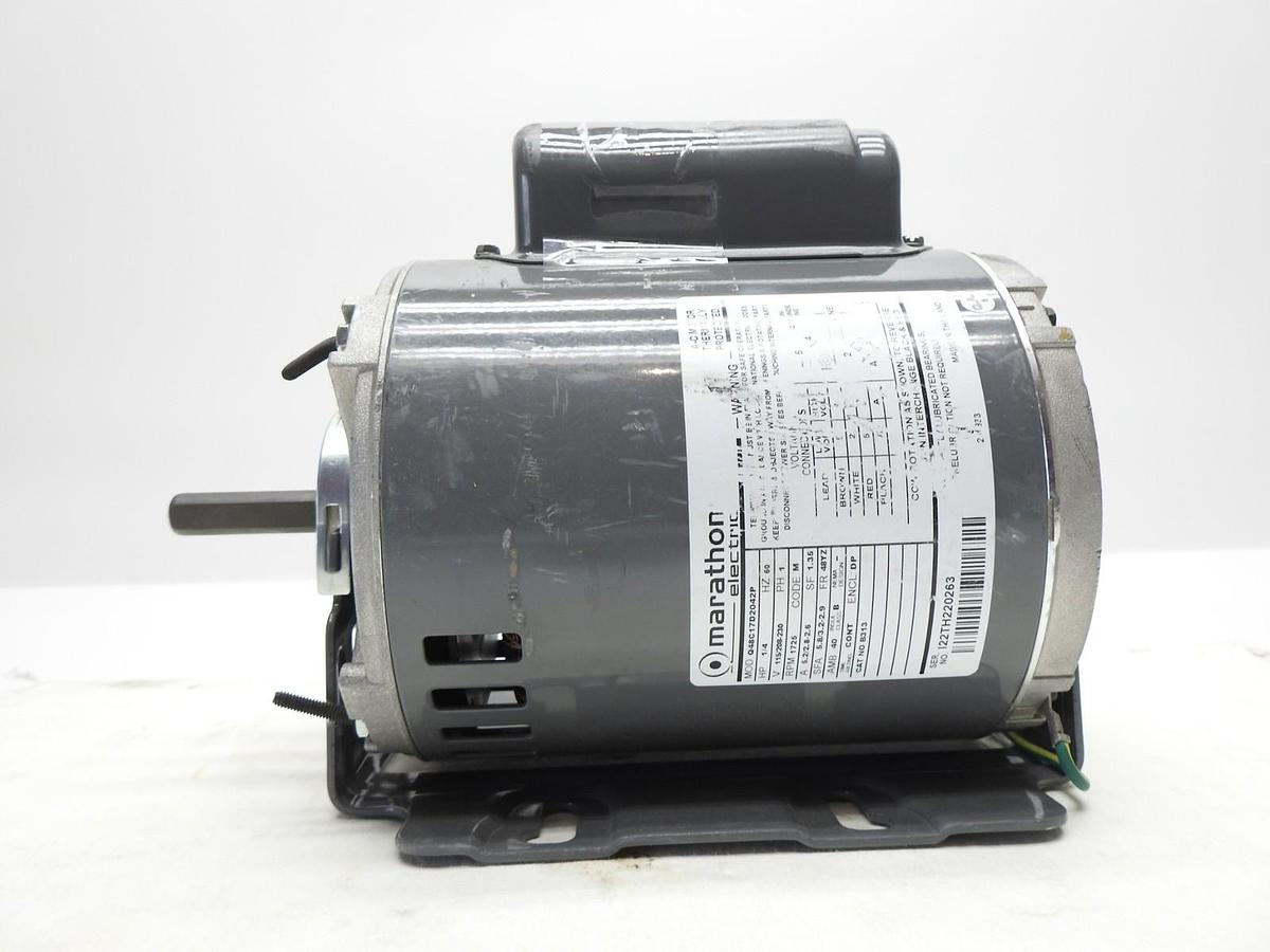 Marathon Motors B313 Fan Blower Motor 48C17D2042 1/4Hp 115/230V 1725Rpm