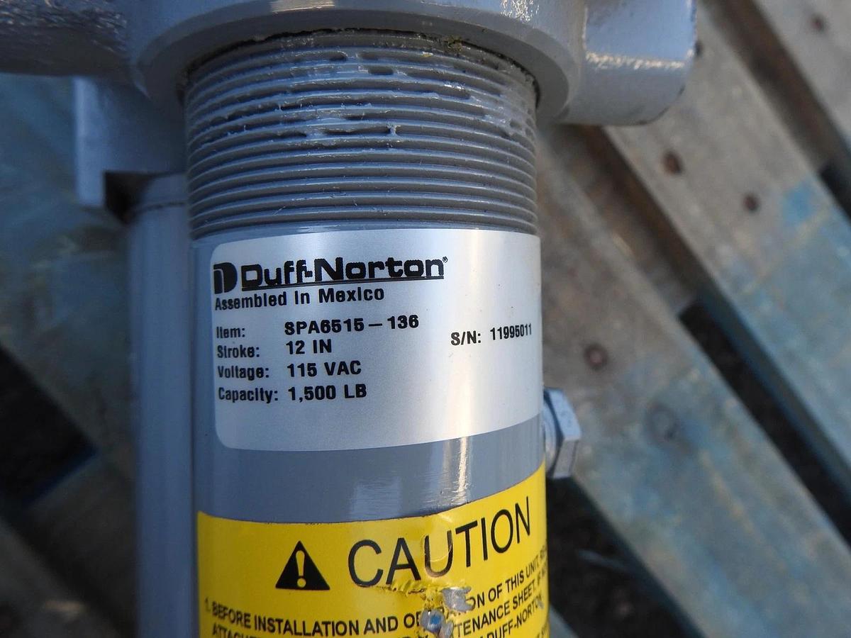 Duff Norton SPA Series Linear Actuator SPA6515 Series SPA6513-136 (1,500 LB) 12"