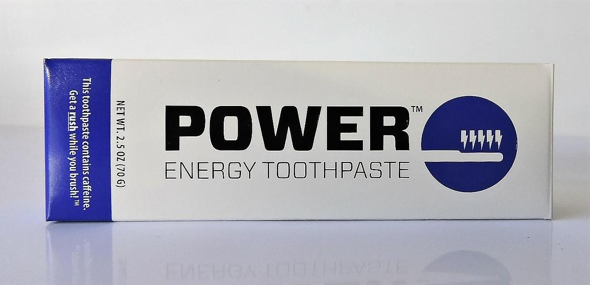 Power Toothpaste Caffeinated Energy Toothpaste Indiegogo - 2.5oz 70g Tube
