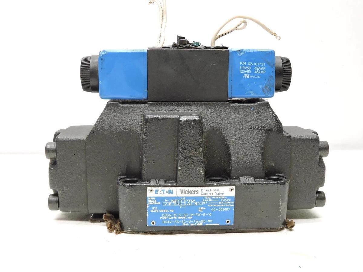 Eaton DG5V-8-S-6C-M-FW-B-10 with Pilot Valve DG4V-3S-6C-M-FW-B5-60 - NOB NEW