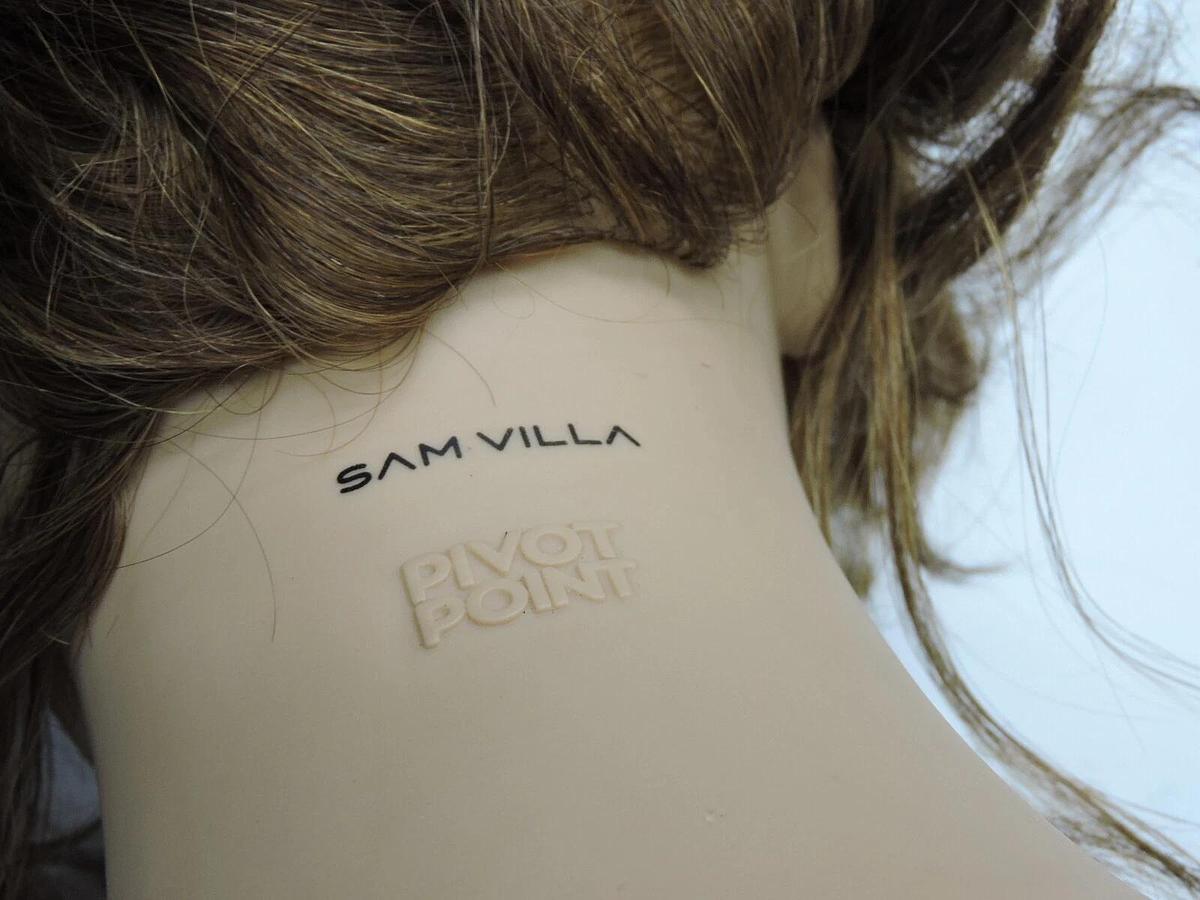 LOT OF (28) - SamVilla Lydia Mannequin Heads 100% HUMAN HAIR Pivot Point