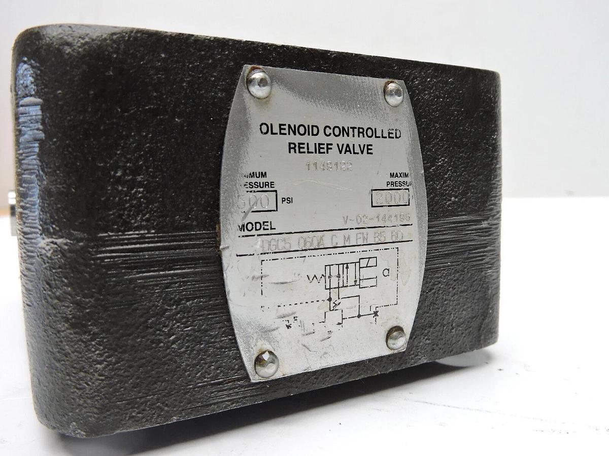 FOR Eaton/Vickers - V-02-144195 DGC5 060A C M FW B5 80 Solenoid Relief Valve NOB