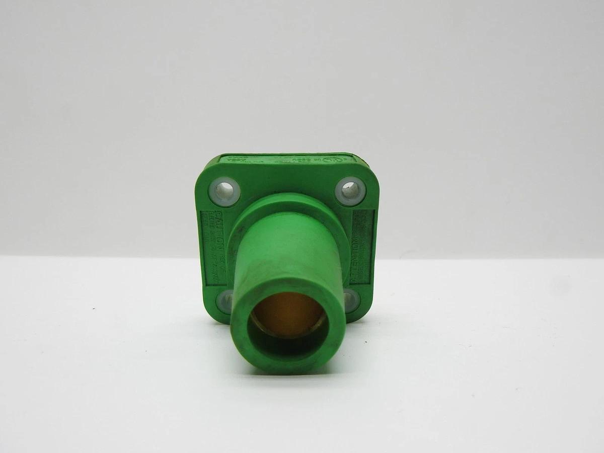 Hubbell HBLFRSGN Female Panel Mount Stud Type GREEN - BULK NEW