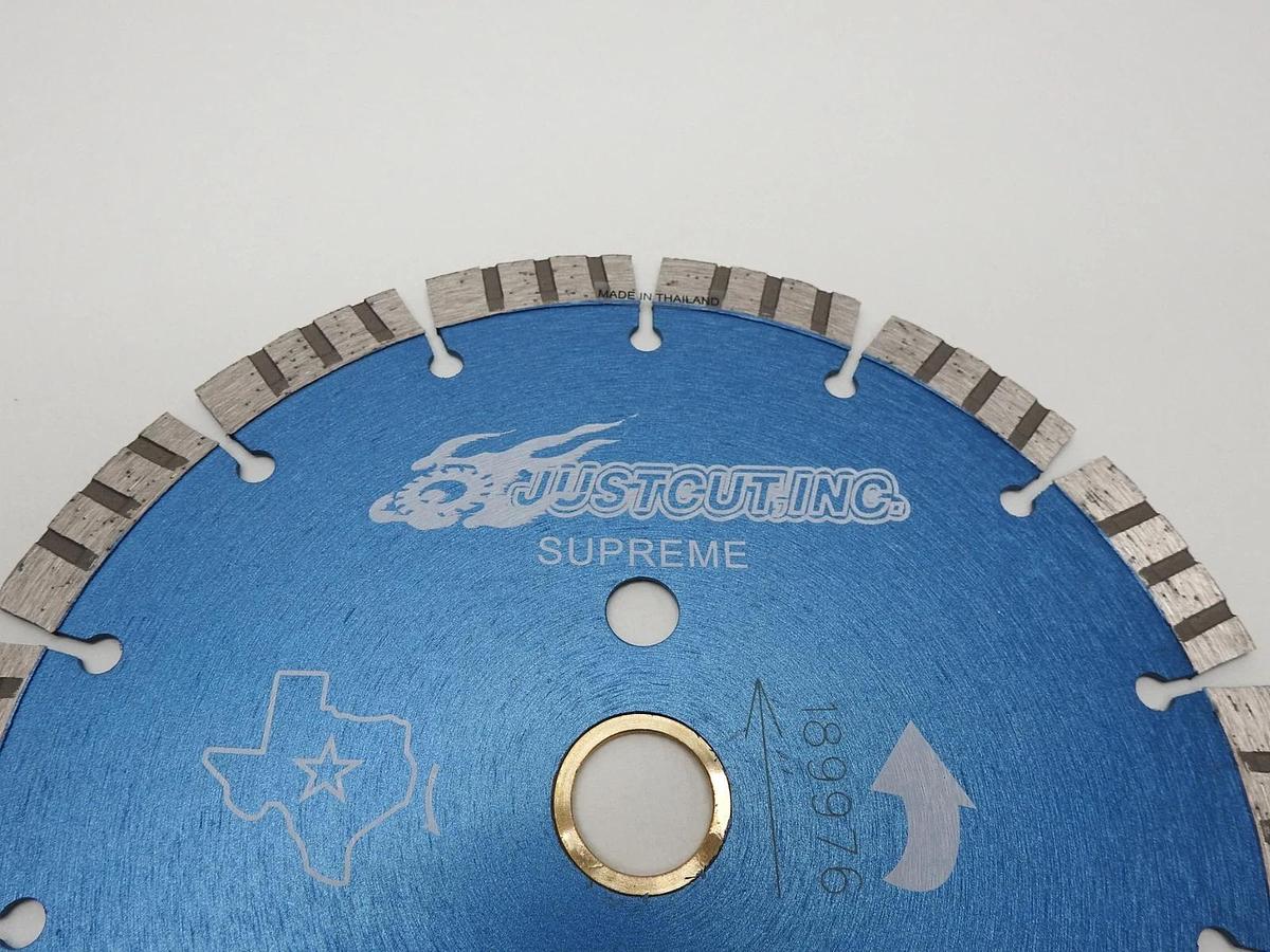 Just Cut inc Supreme Turbo Segmented 8"x.095"x 1" 12MM Segment Height Sintered