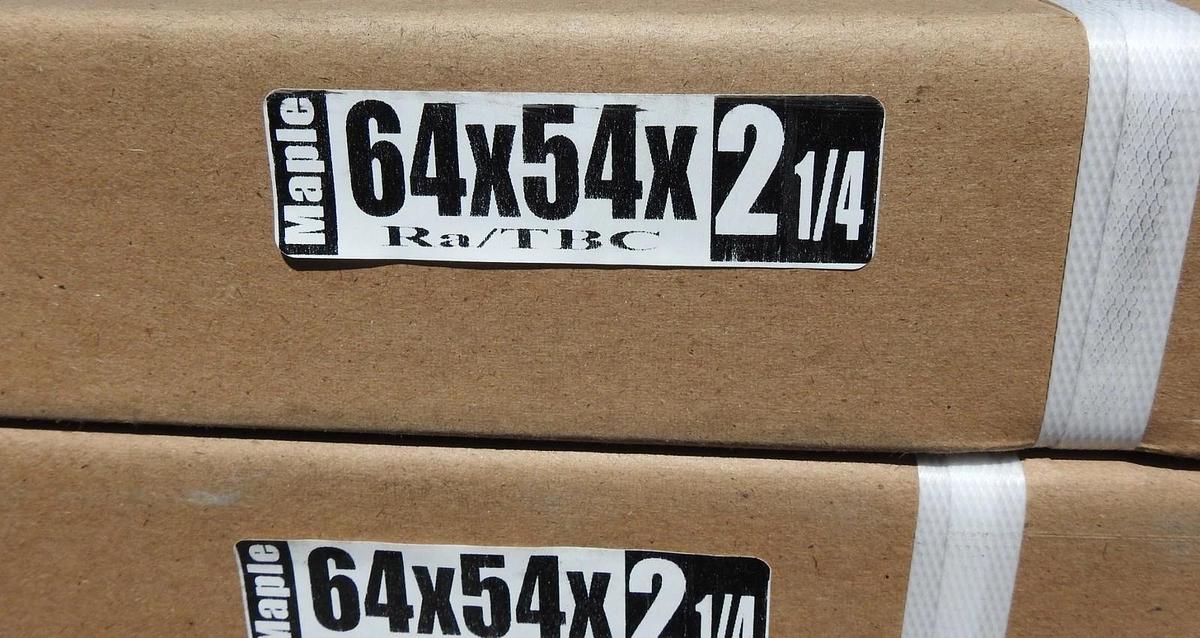 Lot of 7-Butcher Block Bench CounterTop MAPLE 2-1/4" THICK 4-Student 64"L x 54"W