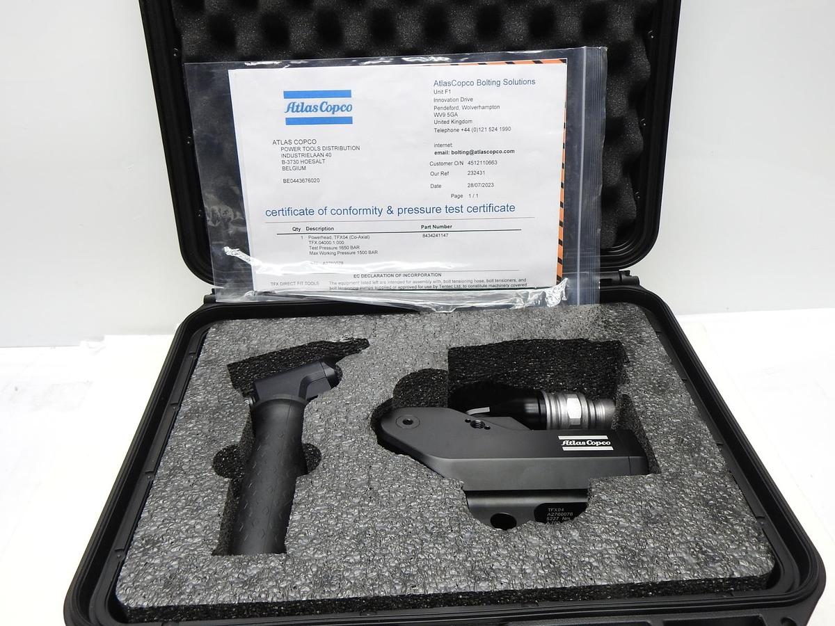 Atlas Copco TFX04 Powerhead 8434241147 (Co-Axial) - NEW w/ Certificate!