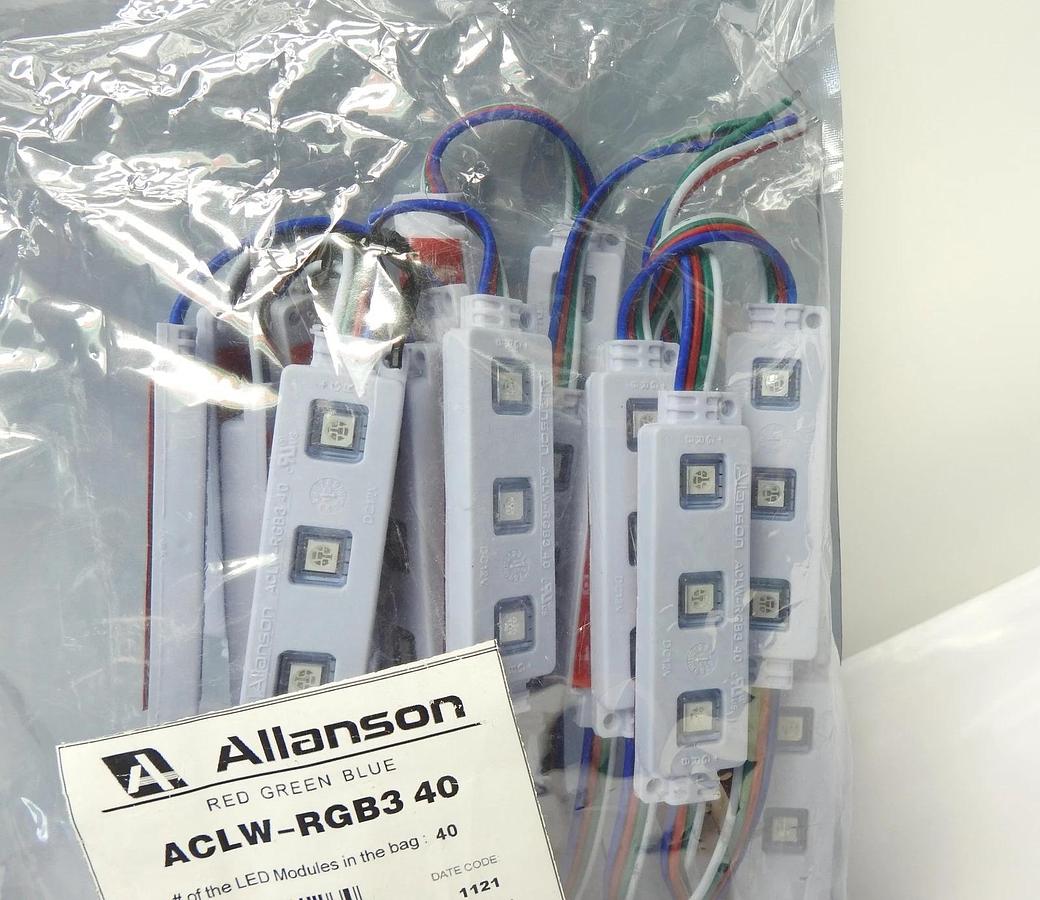Allanson ACLW-RGB3 40 RED, GREEN, BLUE x40 Modules - NEW!