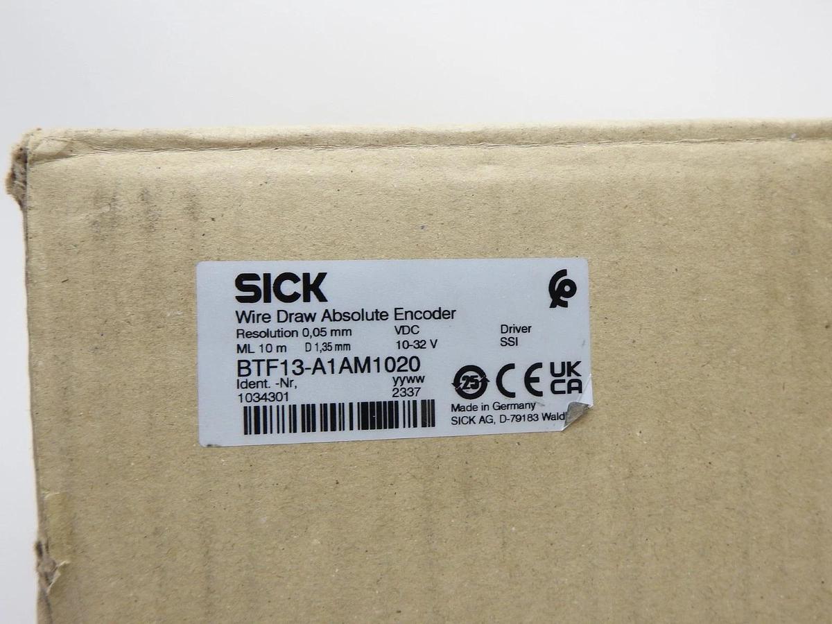 New SICK BTF13-A1AM1020 Wire Draw Encoders 0m-10m,SSI,Male Conn, Radial,10V-32V