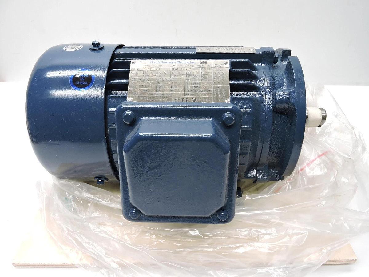 North American Electric PE143TC-1-4 143TC, TEFC, 208-230/460 - NOB NEW!