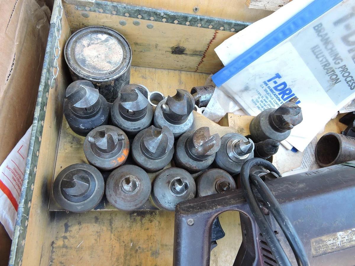 T-DRILL T-55g / T55G PORTABLE COLLARING MACHINE COPPER w/ Accessories!