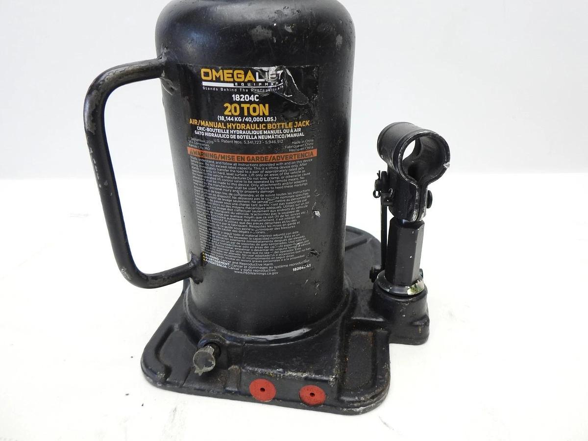 Omega 18204C 20 Ton Air Bottle Jack, Forged Base Only - BULK NEW