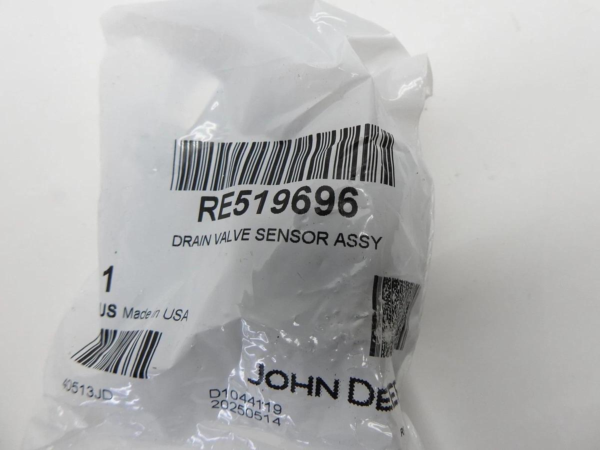 OEM John Deere RE519696 Drain Valve Sensor Assembly - GENUINE NEW!