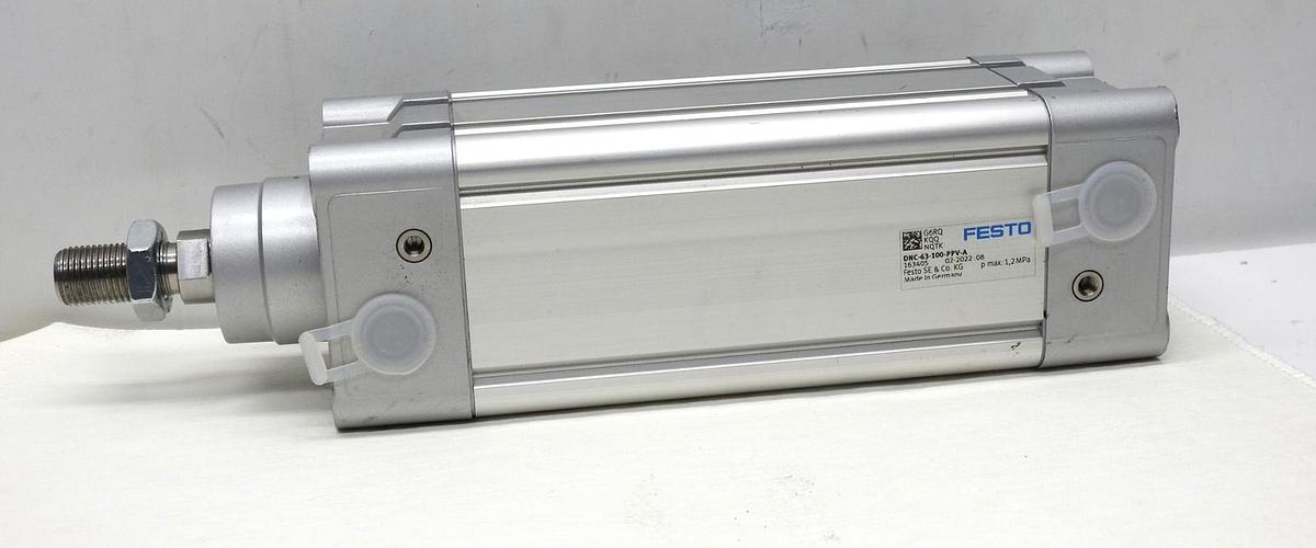 Festo DNC-63-100-PPV-A Pneumatic ISO Cylinder # 163405 - OEM NOB NEW!