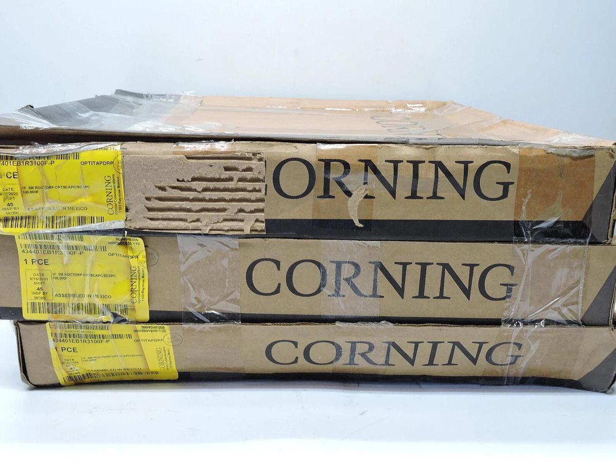(Lot of 3) Corning 434401EB4R3100M 1F SM ROCTDRP OPTSCAPC/SCAPC (100 FT)