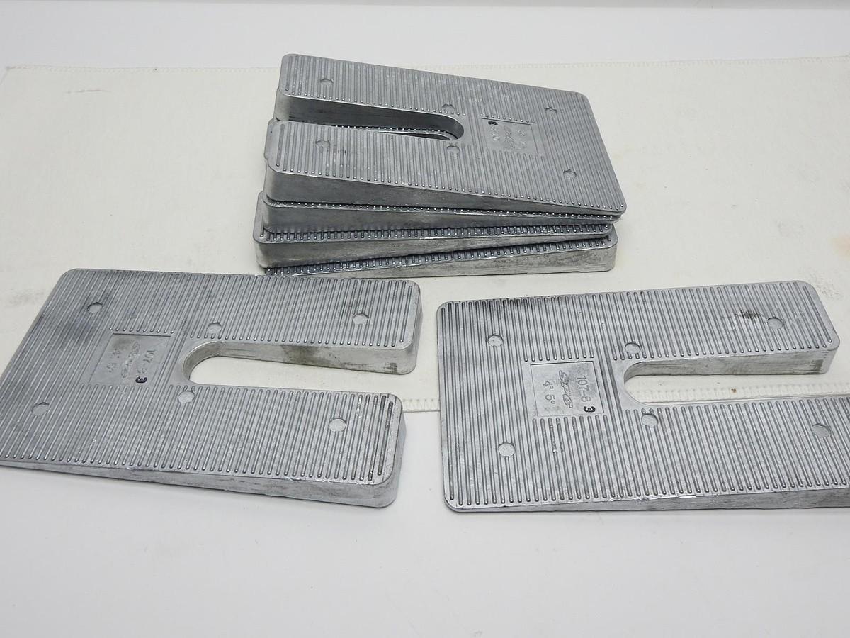 (6/pk) Specialty Products SPC 10783 4" x 6.5" Zinc 5 Degree Axle Shim