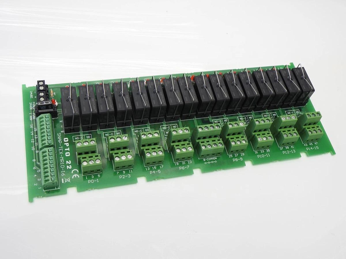 OPTO 22 SNAP-TEX-MR10-16 16-Point Breakout Board w/ SNAP Series - NOB NEW!