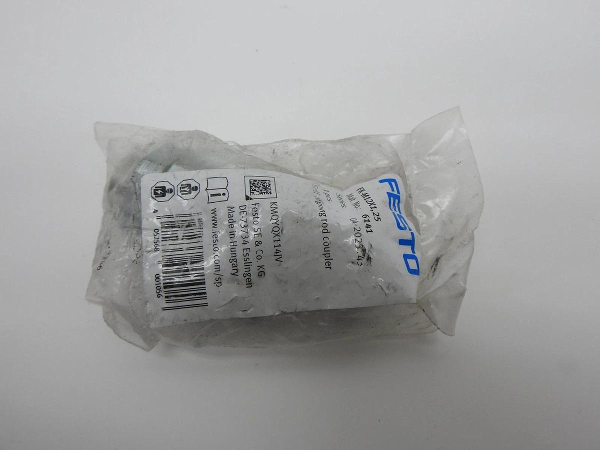 Festo 6141 FK-M12X1,25 Self-aligning Rod Coupler - OEM NEW!
