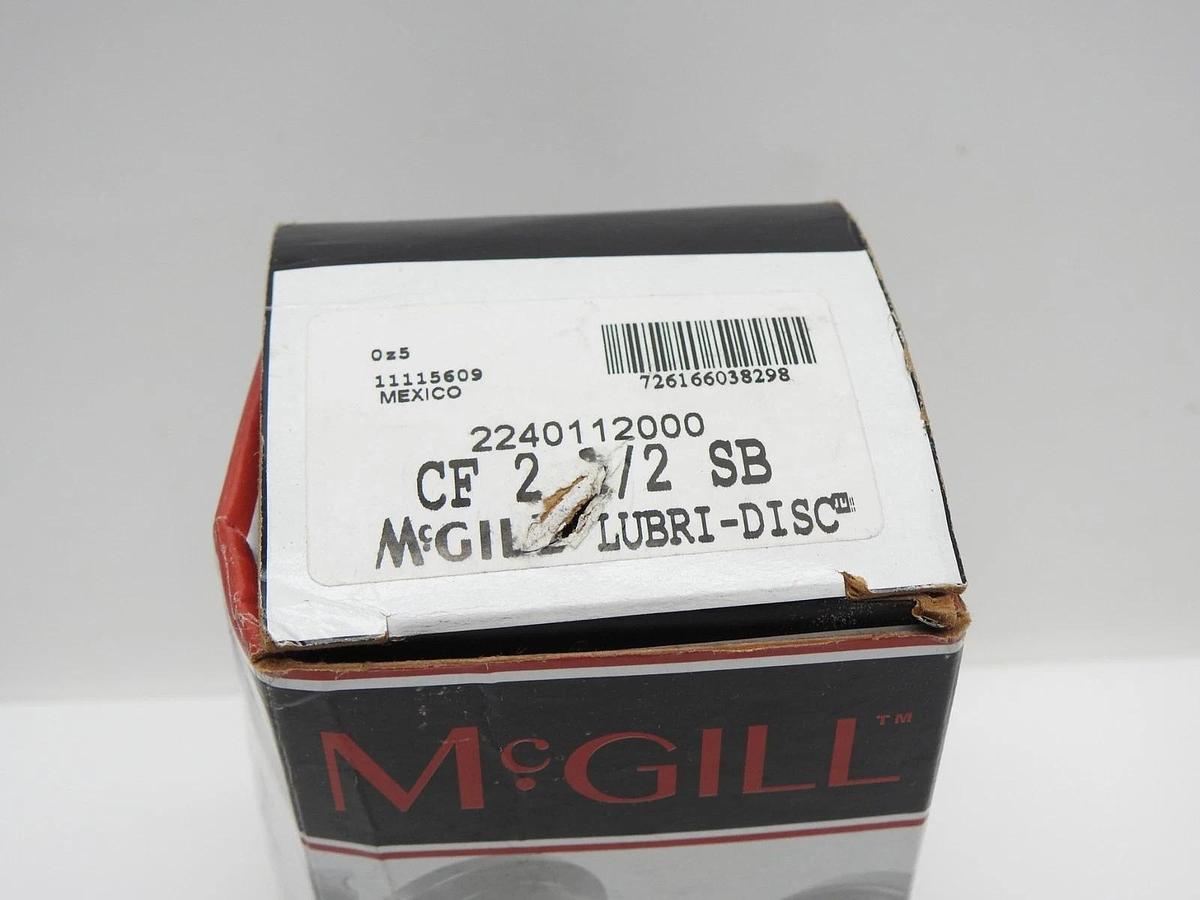McGILL CAMROL LUBRI-DISC CF 2 1/2 SB CAM FOLLOWER BEARING 2240112000 - NEW!
